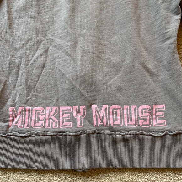 Disney Parks Mickey Mouse Zip Up lightweight hoodie sweatshirt youth sz Large - Picture 6 of 6